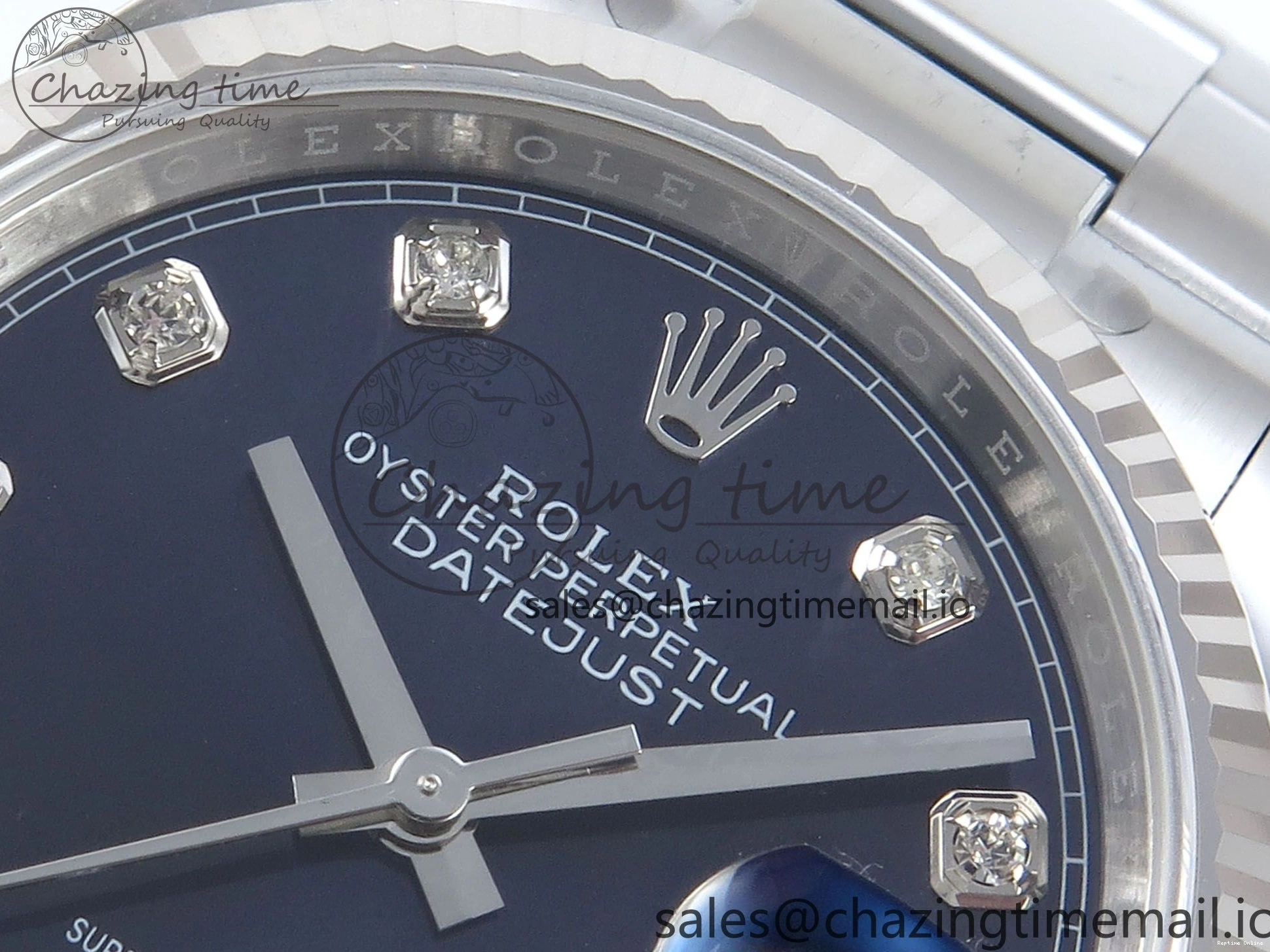 0108 DateJust 36 126234 EWEF Best Edition Blue Diamonds Dial on Oyster Bracelet A Resilient 695